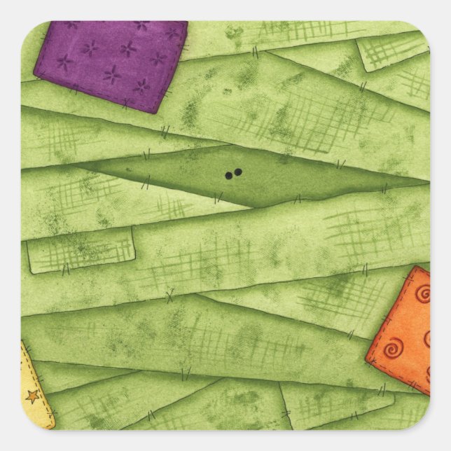 Cara de momia - Pegatinas (Anverso)