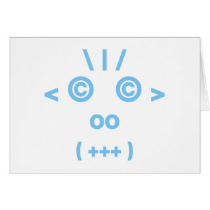 Cara de mono (azul)