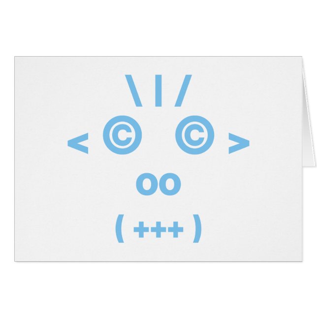 Cara de mono (azul) (Anverso (Horizontal))