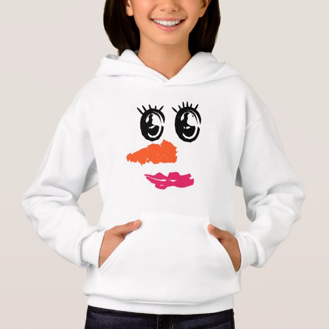 Cara de muñeco de nieve - Regalo familiar a juego (Anverso)