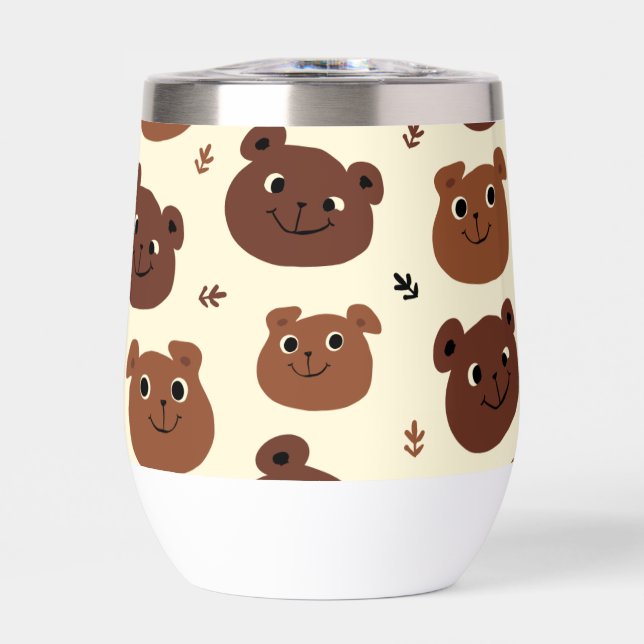 Cara de oso divertida (Frente)
