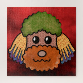 Cara de perro fea Poodle Jigsaw Puzzle