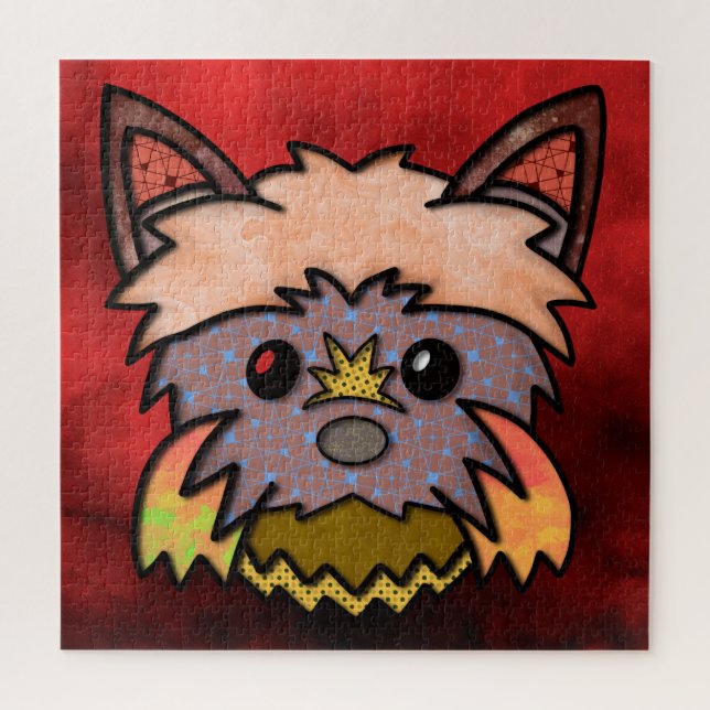 Cara de perro feo Puzzle de Jigsaw (Vertical)