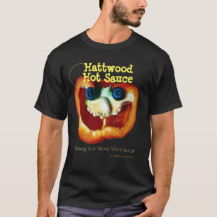 Cara de pimienta riéndose por camiseta de salsa p