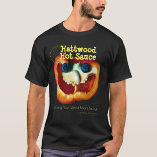Cara de pimienta riéndose por camiseta de salsa pi