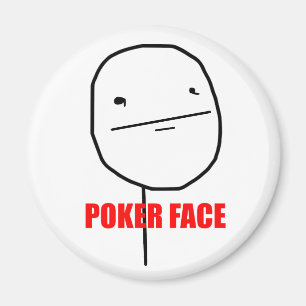 Cara de póker - imán
