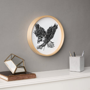 Cara de reloj de águila
