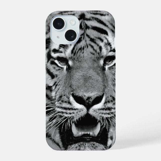 Cara de Tigre Blanco y Negro (Reverso )