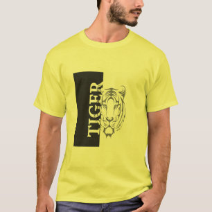 Cara de tigre camiseta