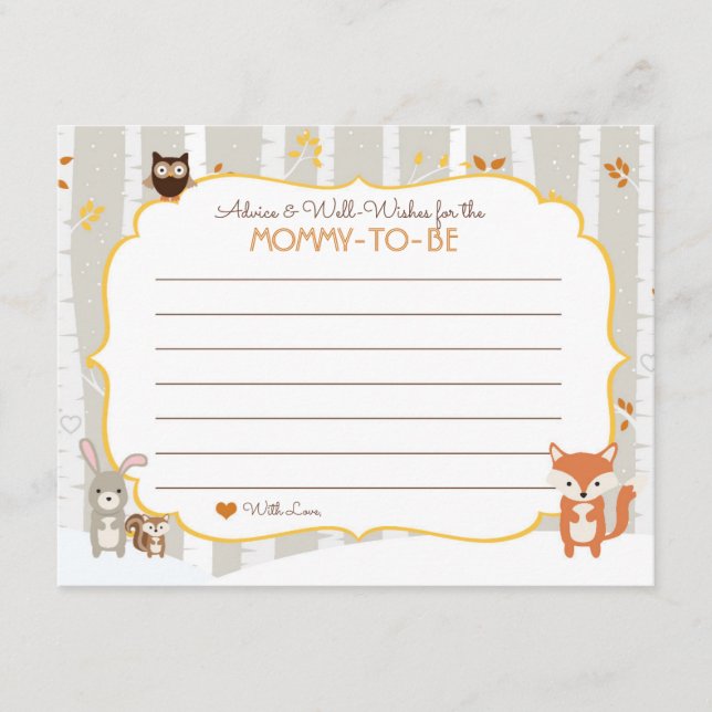 Cara de Woodland / Tarjeta de asesoramiento Baby S (Anverso)