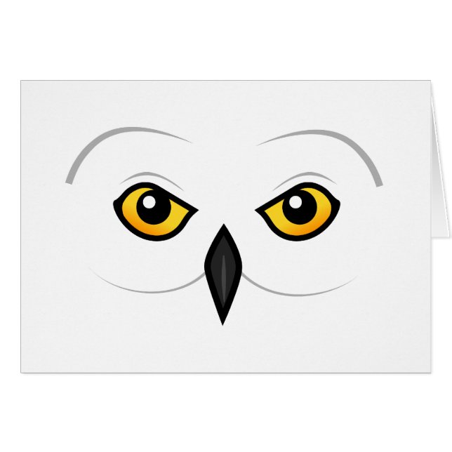 Cara del búho de Birdorable Nevado (Anverso (Horizontal))