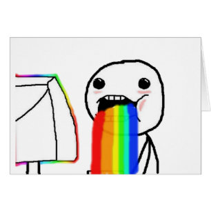 Cara del ordenador del arco iris