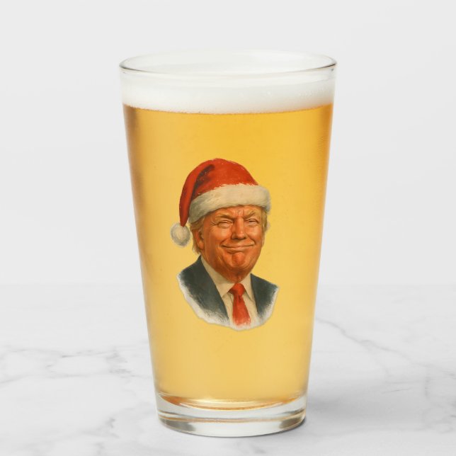 Cara divertida de Trump disfrazado de Santa en Nav (Anverso (lleno))
