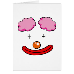 Cara divertida del payaso