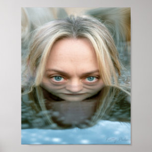 "Cara en el agua": Poster de arte imprime Katty Pu