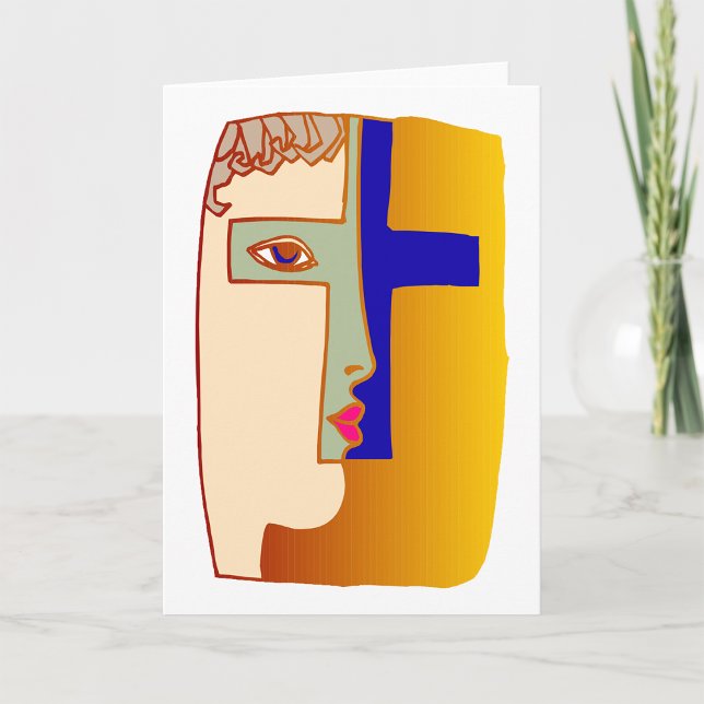 Cara En Las Tarjetas De Saludo Cruzado (Subido por el creador)