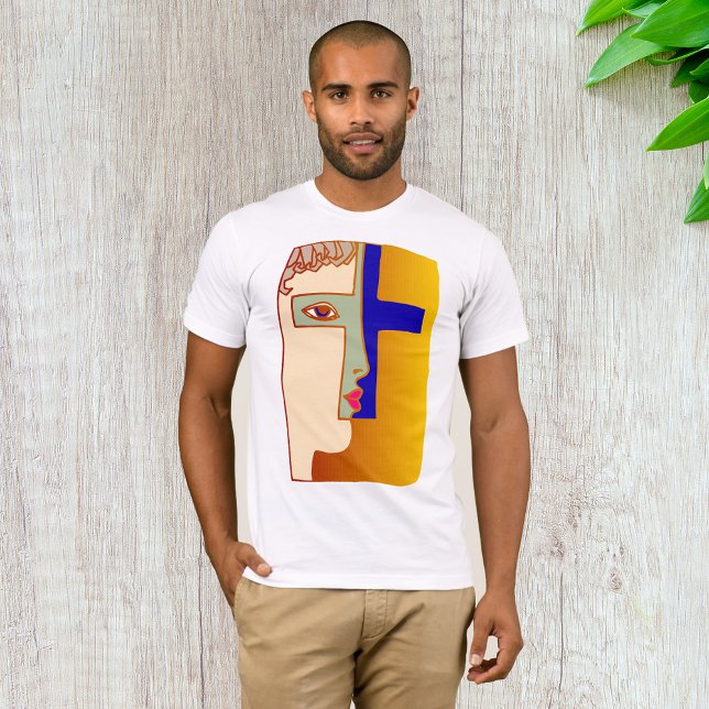 Cara En Una Camiseta Cruzada Para Hombres (Subido por el creador)