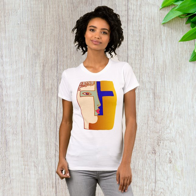 Cara En Una Camiseta Cruzada Para Mujeres (Subido por el creador)