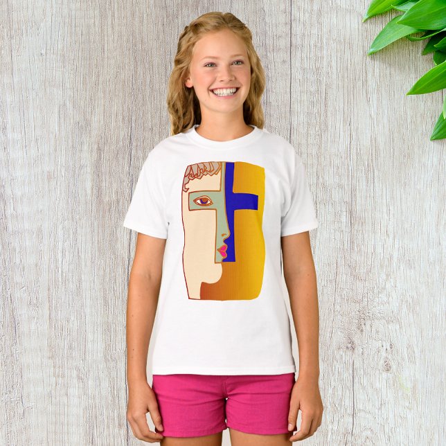 Cara En Una Camiseta De Chicas Cruzados (Subido por el creador)