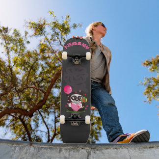 cara enojada panda dios del amor Skateboard