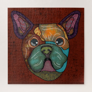 Cara fea del Bulldog francés Jigsaw Puzzle