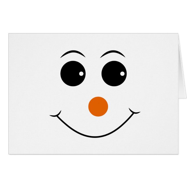 cara feliz con vector de nariz naranja (Anverso (Horizontal))