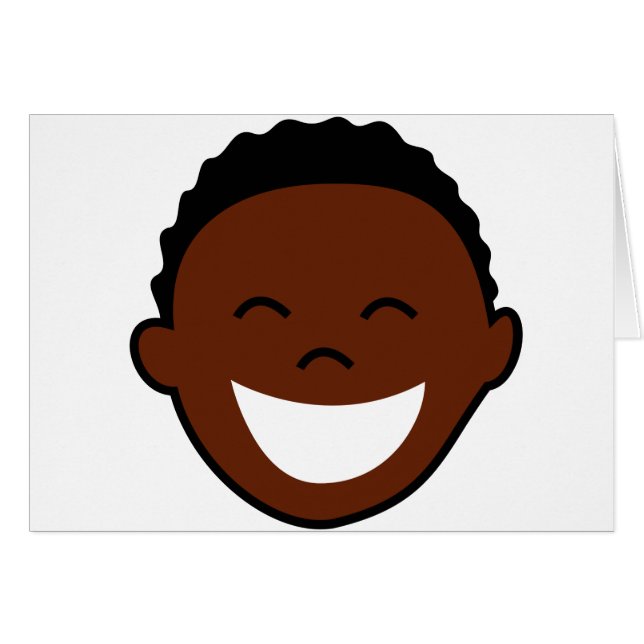 Cara feliz del muchacho (Anverso (Horizontal))