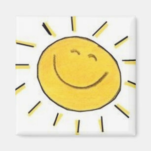 Cara feliz Sun - imán