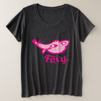 Cara gráfica de zorro heeky foxy de color rosa cal