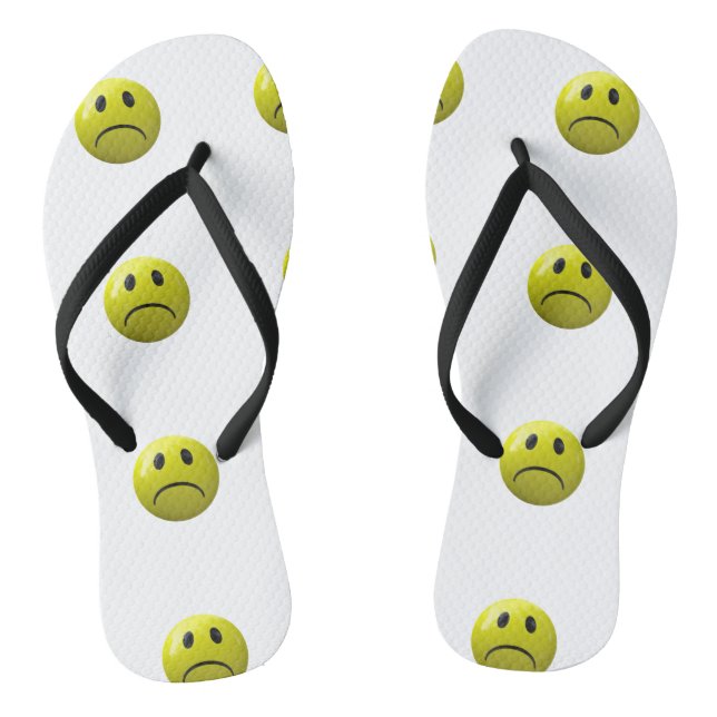 cara infeliz emoji sandalias zapatos chanclas (Plantilla)