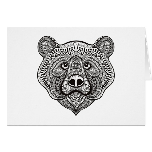 Cara inspirada del oso (Anverso (Horizontal))