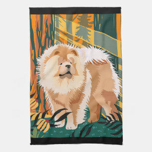 CARA LA toalla de show de cocina/perro de SUN Chow