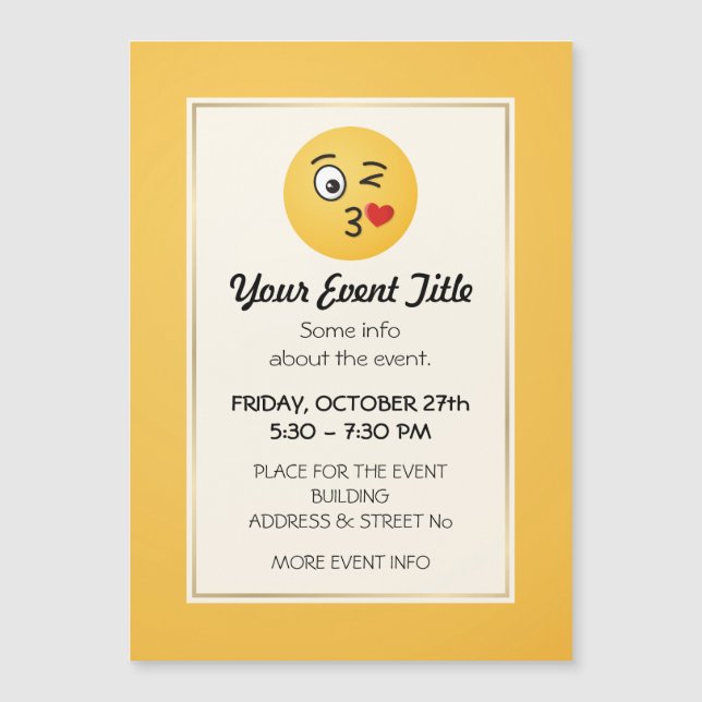 Cara lanzando un beso (Anverso)