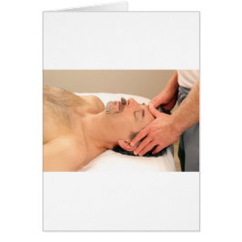 Cara masculina de masajeo masculino