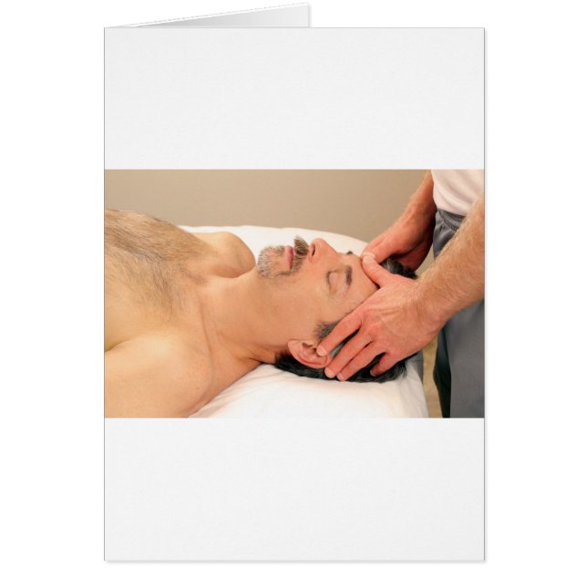 Cara masculina de masajeo masculino (Frente)