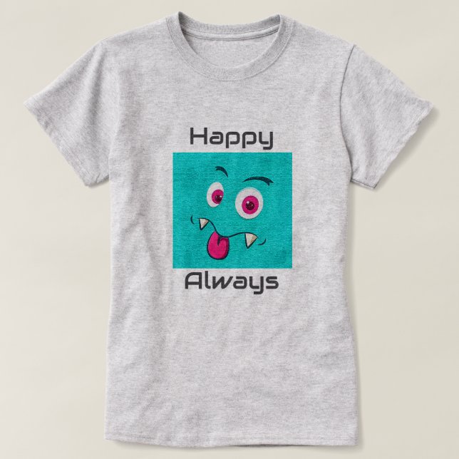 Cara personalizado camiseta (Diseño del anverso)