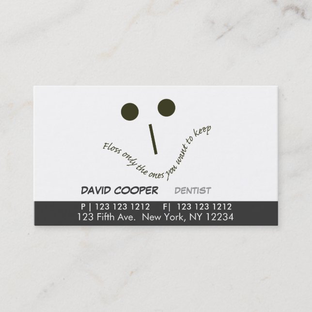 Cara sedosa de la cita oral de la clínica del (Anverso)