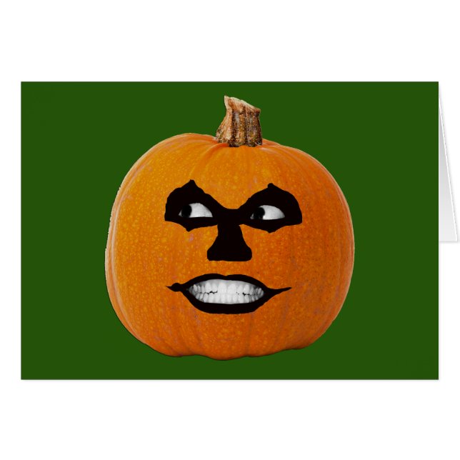Cara siniestra Jack o' Lantern, Calabaza Halloween (Anverso (Horizontal))
