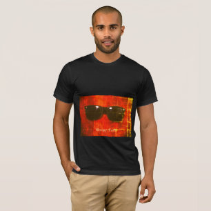 Cara somnolienta: Negro "BOLD" - Camiseta de cuell