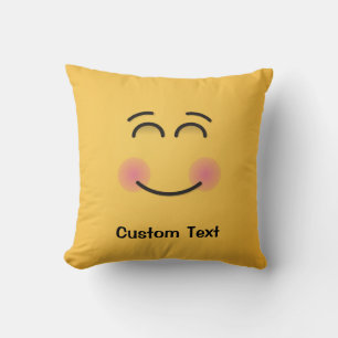 Cara sonriente con Cojín decorativo de ojos sonrie