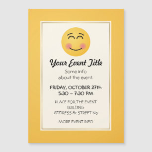 Cara sonriente con ojos sonrientes