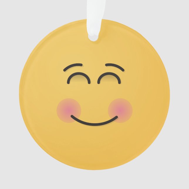 Cara sonriente con ornamento de ojos sonrientes (Anverso)
