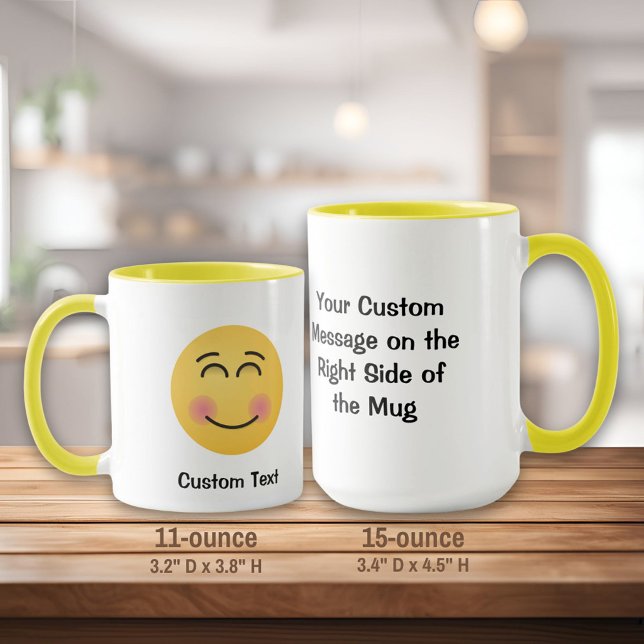 Cara sonriente con taza sonriente de ojos (Subido por el creador)