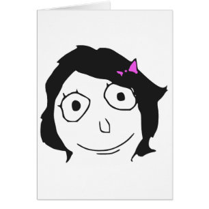 Cara triguena Meme de la rabia del pelo negro de