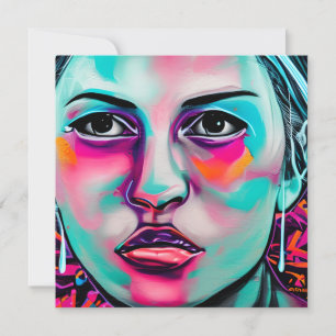 Cara y lágrima de las mujeres pintadas   Arte Verd