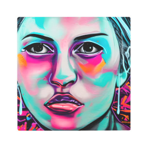 Cara y lágrima de las mujeres pintadas   Arte Verd