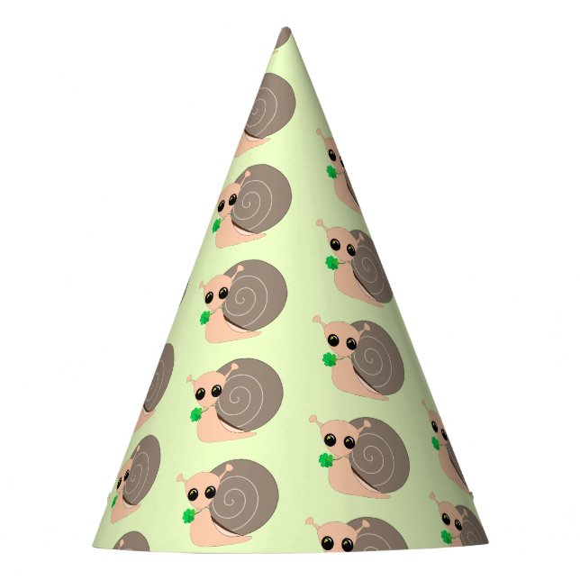 Caracol afortunado con Gorra Fiesta de Papel Tradi (Anverso)