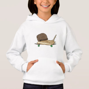 Caracol como patinador con patineta