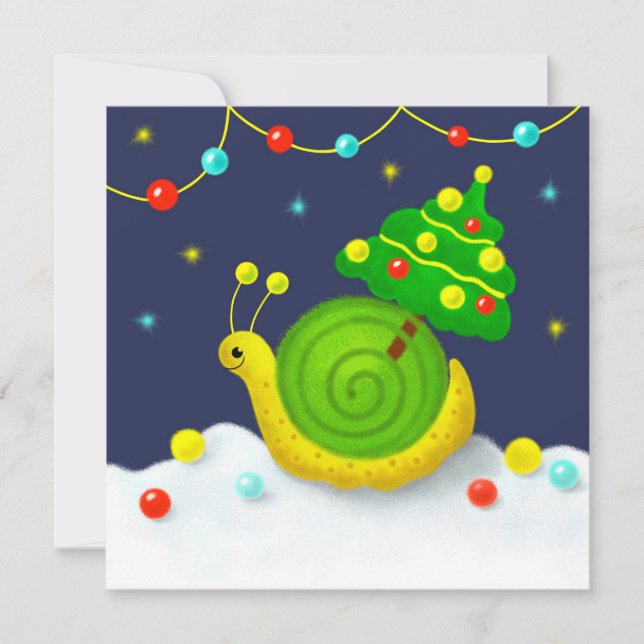 Caracol con árbol de Navidad (Anverso)