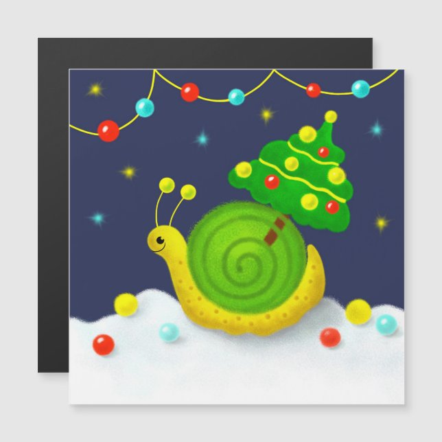 Caracol con árbol de Navidad (Anverso/Reverso)